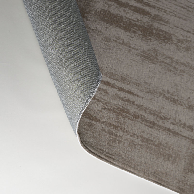 Tapis gris abstrait intérieur et extérieur, Rectangle 5 pi x 7 pi