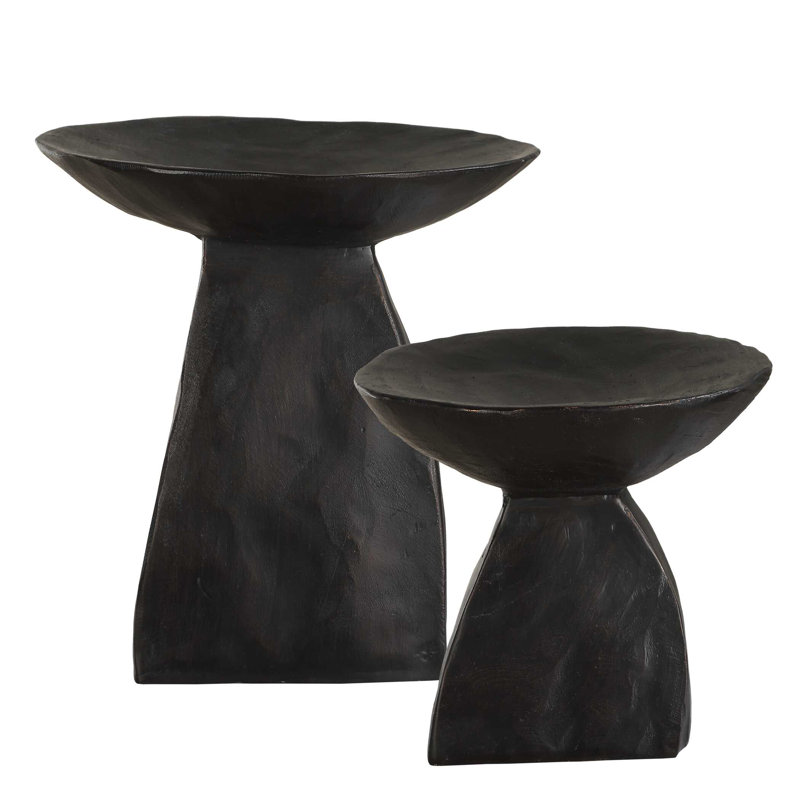 Uttermost Shadow Pedestal Bowls (Set Of 2)