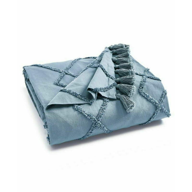 Housse pour grand lit à motif de losanges Lucky Brand, grand / bleu