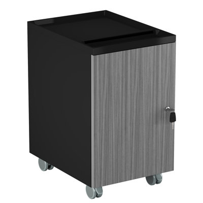 1-Drawer Mobile Vertical Filing Cabinet