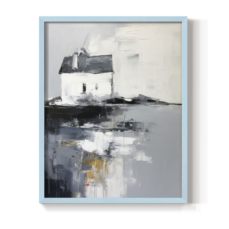 «NAUTICAL Series», reproduction encadrée en bois massif, H 30 po x l 24 po, Blue