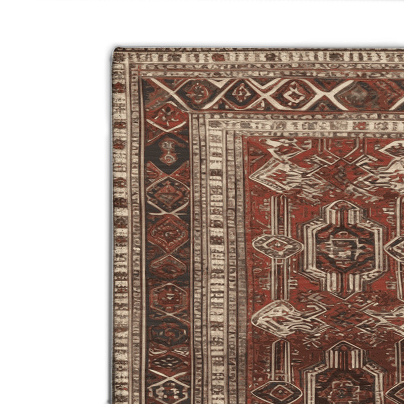 Tapis d'intérieur et d'extérieur brun Persian, Rectangulaire 2 pi x 3 pi