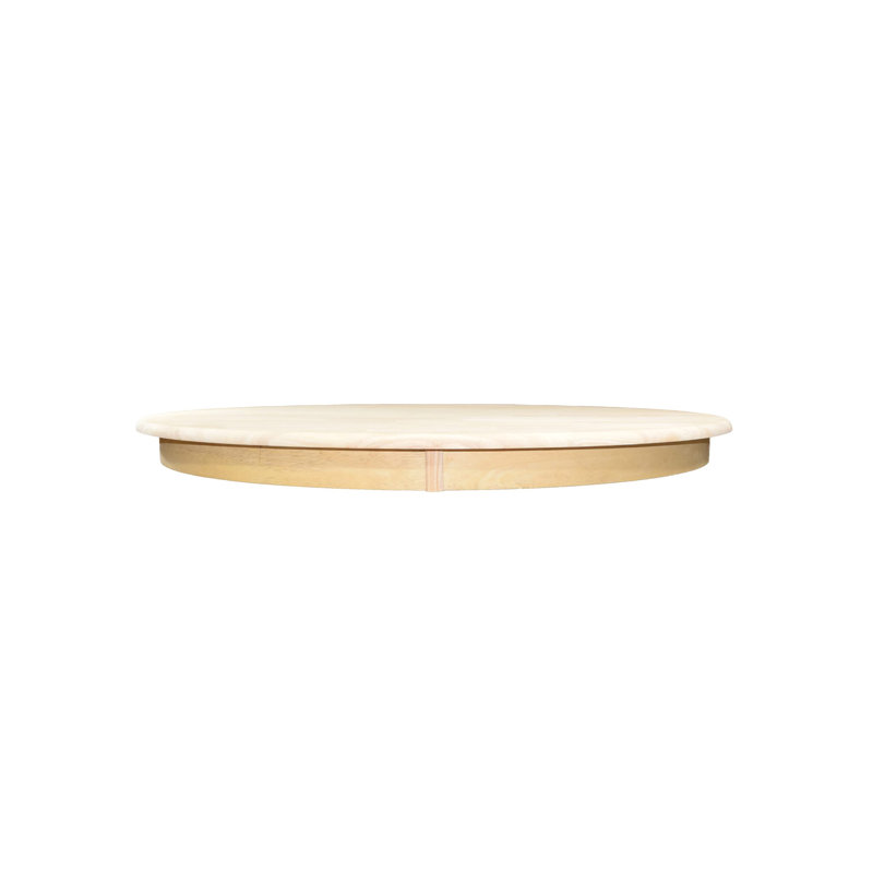 Plateau de table en bois franc biseauté, L 30 po, Sans finition
