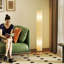 HOMCOM LED Floor Lamp with 3000K/4500K/6500K Colour Temperatures, Grey
