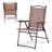 Set Of 2 Patio Folding Sling Back Camping Deck Chairs-966478492