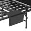 75-inch Twin Bed With Adjustable Headboard, 5-inch Memory Foam, Space Guest Bed, Portable On Wheels, Suitable For Dorm Rooms Space, Stable And , Wheels