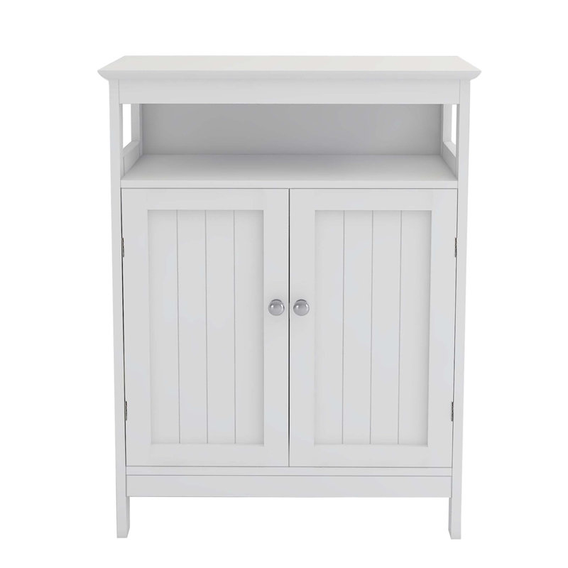 Armoire de rangement pour salle de bain avec portes à double volet