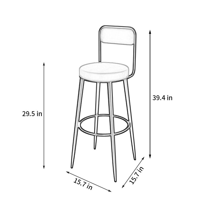 Ensemble de table de salle à manger de bar, Vert, Blanc, Doré