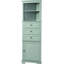 Armoire triangulaire avec tablette réglable et 3 tiroirs pour différentes pièces de rangement-314979550