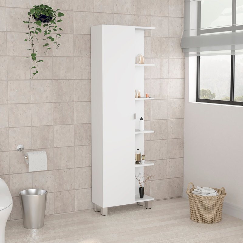 Herminie Fixed Bathroom Storage Furniture Set