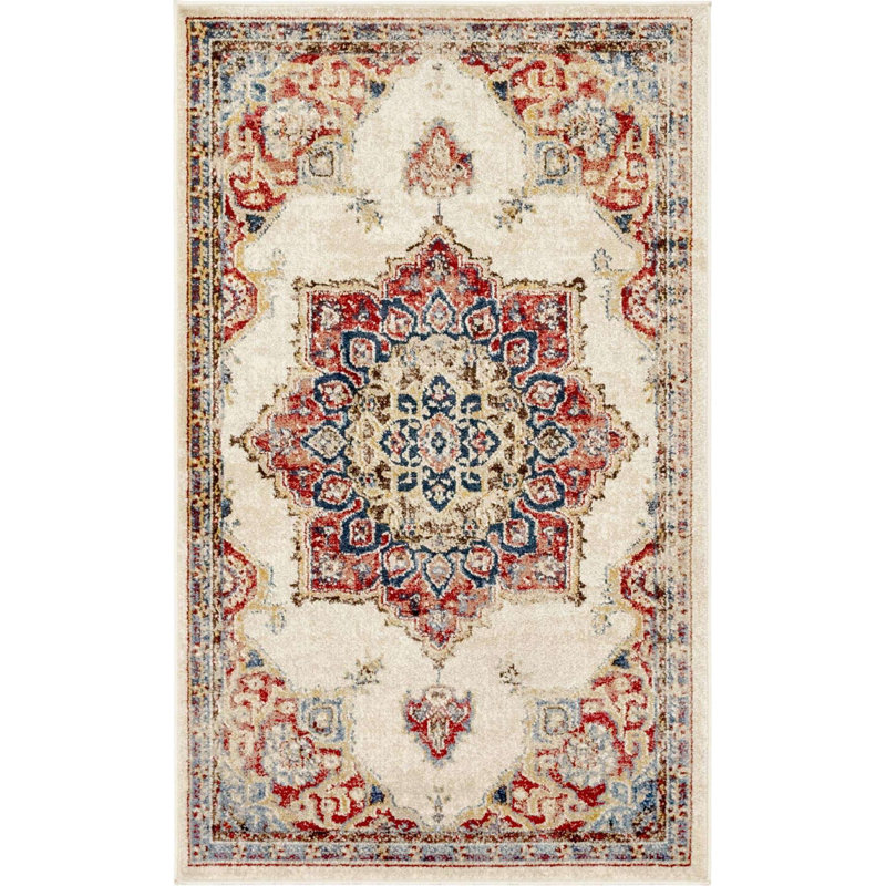 Tapis traditionnel Ulla couleur moka, Rectangle 3 pi 3 po x 5 pi 3 po