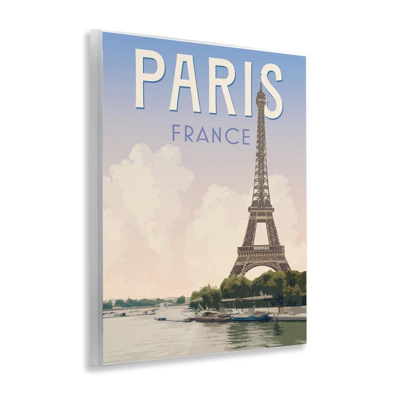 Plaque murale Paris Tower Landmark, design par Victoria Barnes