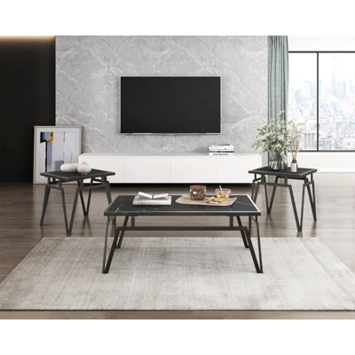 Ensemble de tables d'appoint 3 pièces Modern Modern