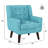 Tufted Linen Upholstered Accent Armchair With Solid Wood Leg-1144270146-1144270159