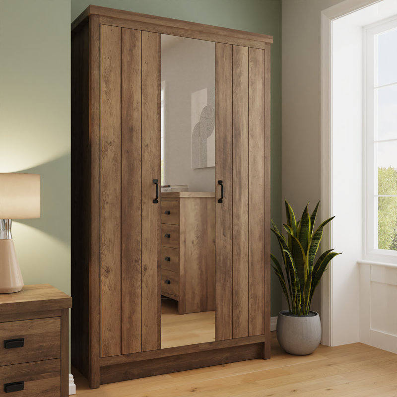 Manufactured Wood Wardrobe, Natural Oak