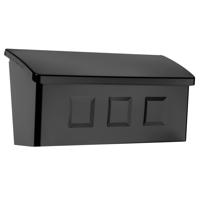 Wayland Wall Mounted Mailbox, Black