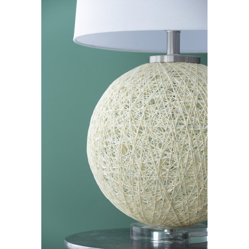 D16.1''xH26'' Table Lamp with Beige Paper Base