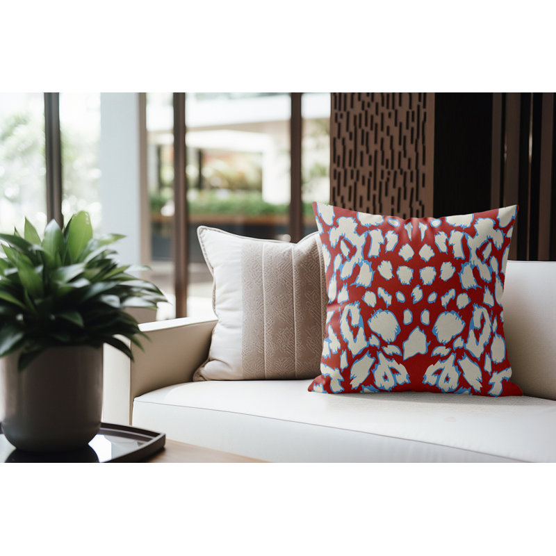 Coussin Kama, Éclat de framboise, 16 po x 16 po