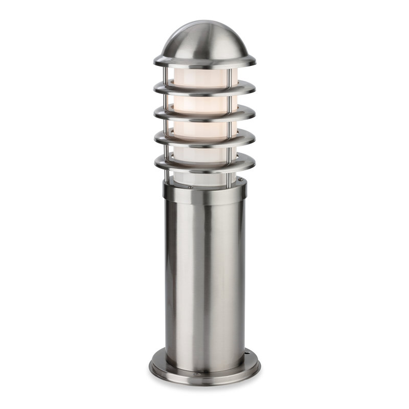 Stainless Steel Metal Bollard Light, 45cm H x 13cm W x 13cm D