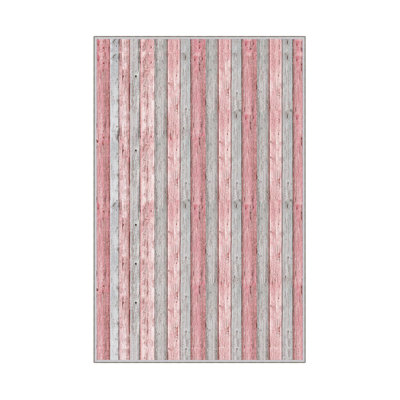 Antibacterial Woven Carpet (2.6 x 4.0 ft), 100% Polyester, 0.3 in Pile Height | Non-Slip PVC Dot Underside, 3D Digital Printing | Machine Washable, Easy Care for Living Room, Bedroom & Office