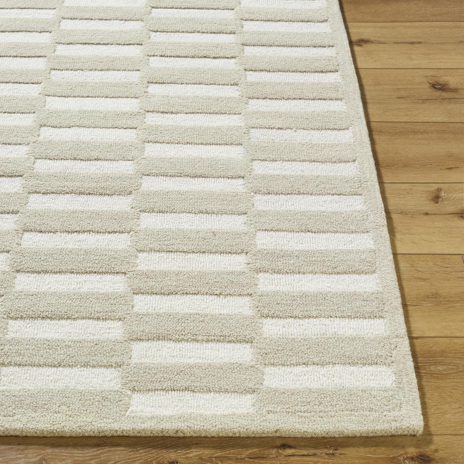 Wright Hand-Tufted Geometric Accent Rug, Runner 2'6" x 8'