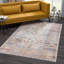 Tapis bleu / beige / rouille Jaelyne Performance-716814739