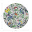 Garden Fantasia Vegan Leather Round Coasters