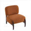 Ensemble de 2 chaises d'appoint modernes 25,5 po Boucle pour adultes, structure en bois massif pour le bureau de la chambre du salon-490023581