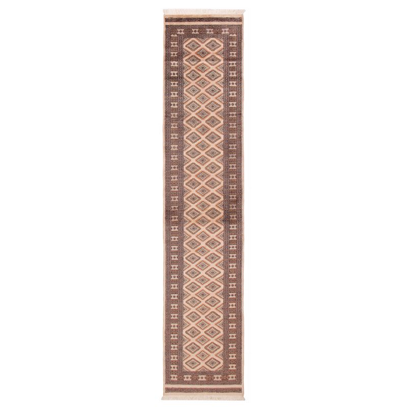 Tapis ivoire Finha Peshawar Bokhara 2 pi 6 po x 12 pi 0 po