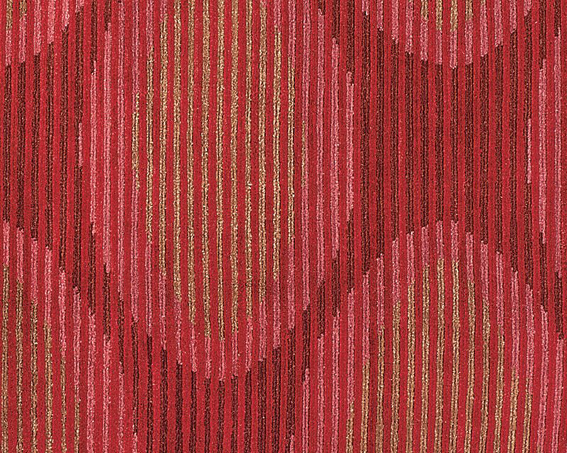 Kiwi Wool Geometric Area Rug in Pink/Red/Taupe, Rectangle 10' x 14'