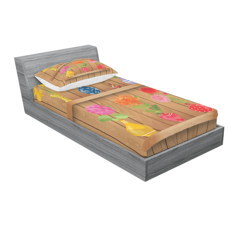 Microfiber Sheet Set, Twin Sheet Set with Fitted Sheet