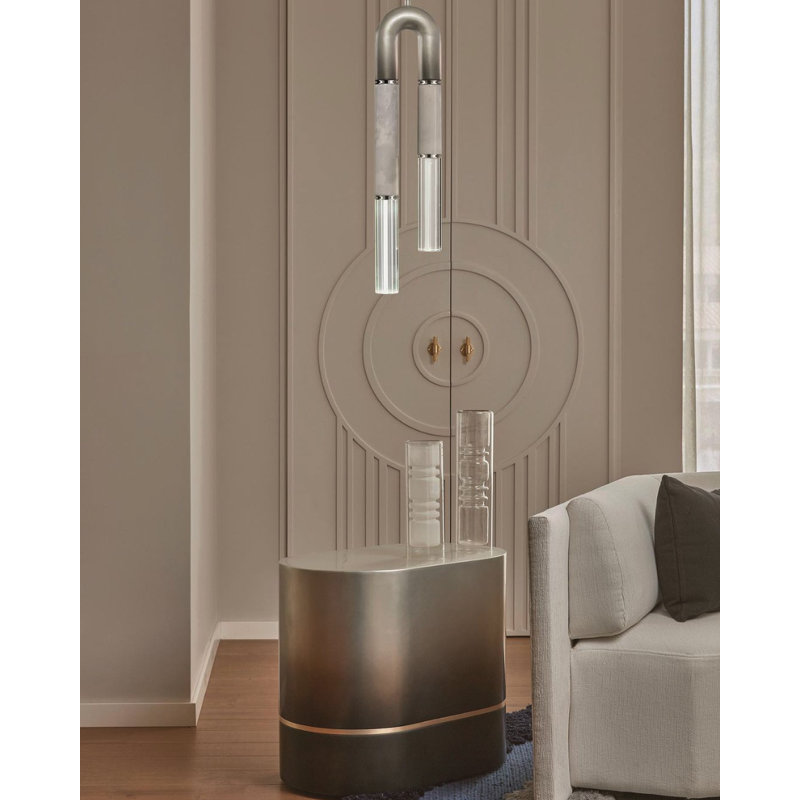 Antonia 2 - Light LED Pendant, Black/Brass