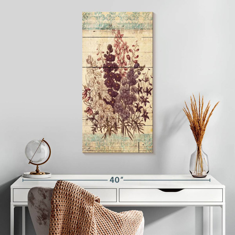 Flowers On Wood