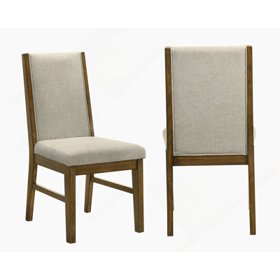 Chaises capitonnées capitonnées 2 pièces avec tissu doux pour un confort luxueux dans une salle à manger moderne