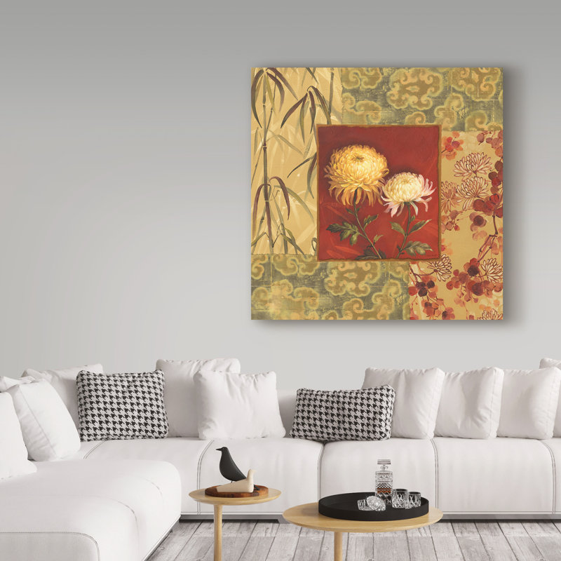 « asian breeze 6 », affiche rétro sur toile tendue, H 14 po x l 14 po