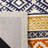 Lobdell Hand Tufted Wool/Cotton Geometric Rug in Ivory/Rust-204660097