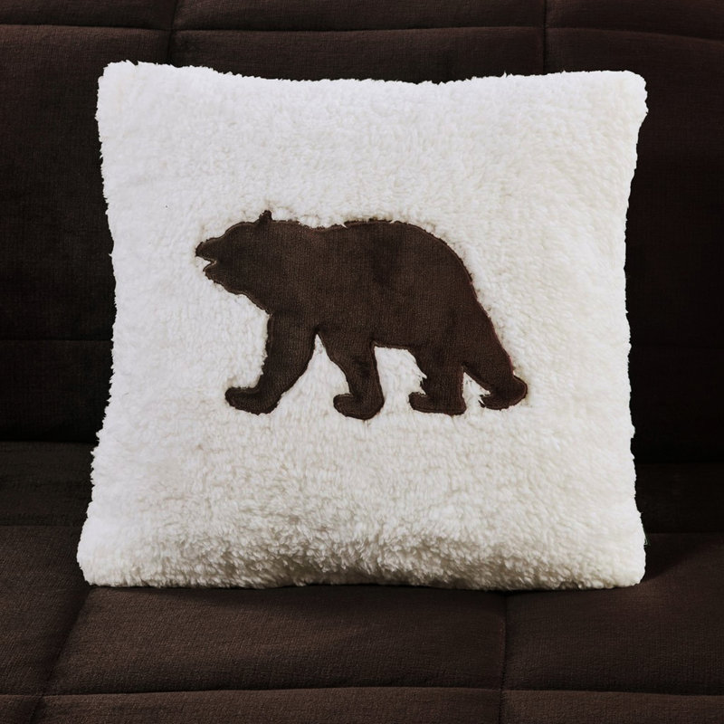 Édredon très grand - bourre, point de boîte l 102 po x l 86 po, 2 taies décoratives, 1 coussin chaud et invitant brun douillet 20 po x l 18 po x L 18 po