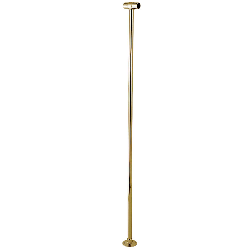 Polished Brass Shower Curtain Rail Support