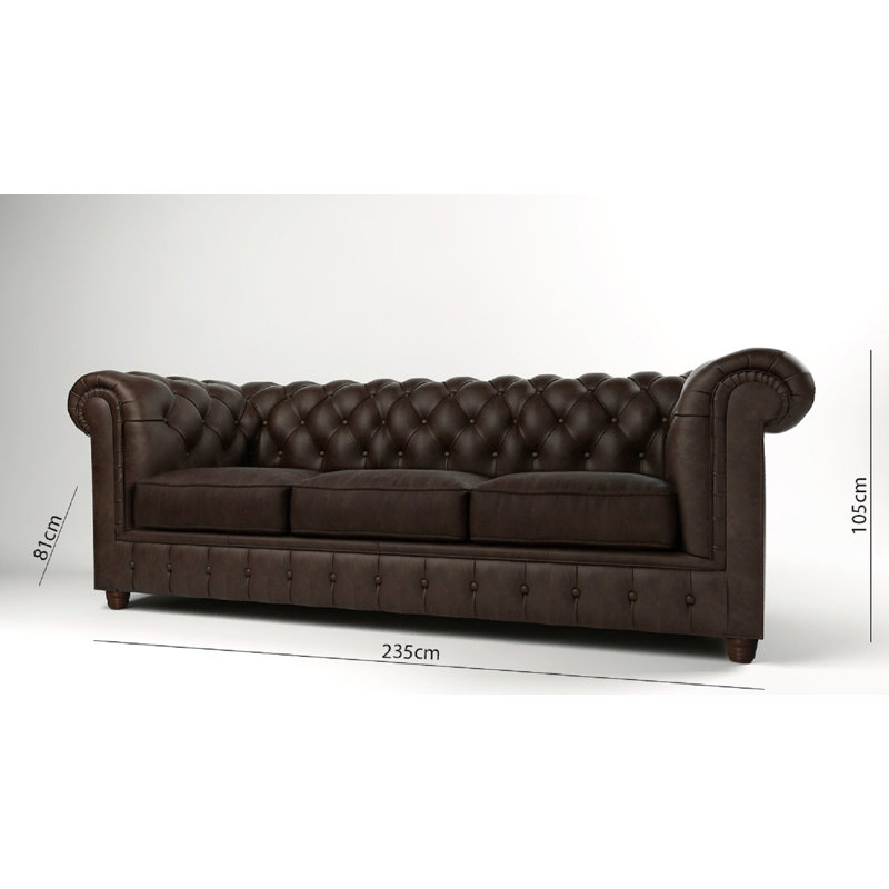 Castorena Velvet Sofa, Brown