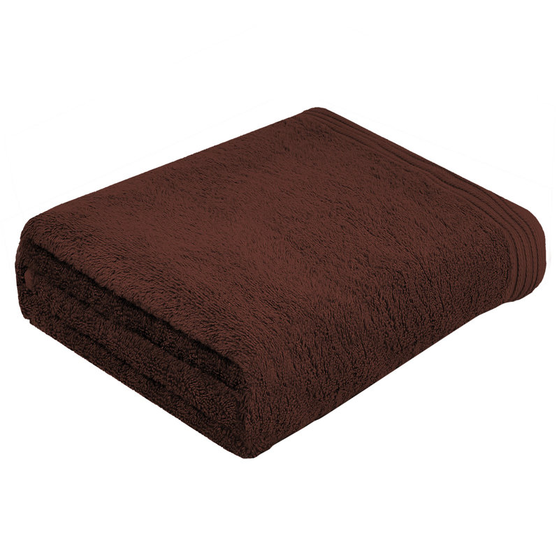 Cecille Midweight Bath Sheet, Chocolate 