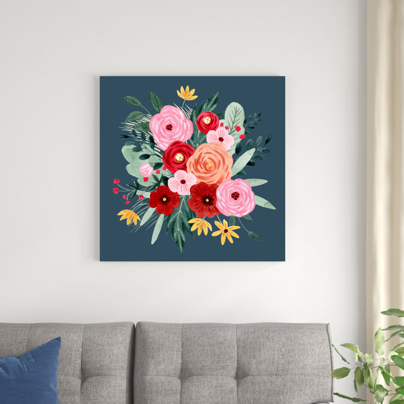 Bouquet de cœurs doux I, H 30 po x l 30 po