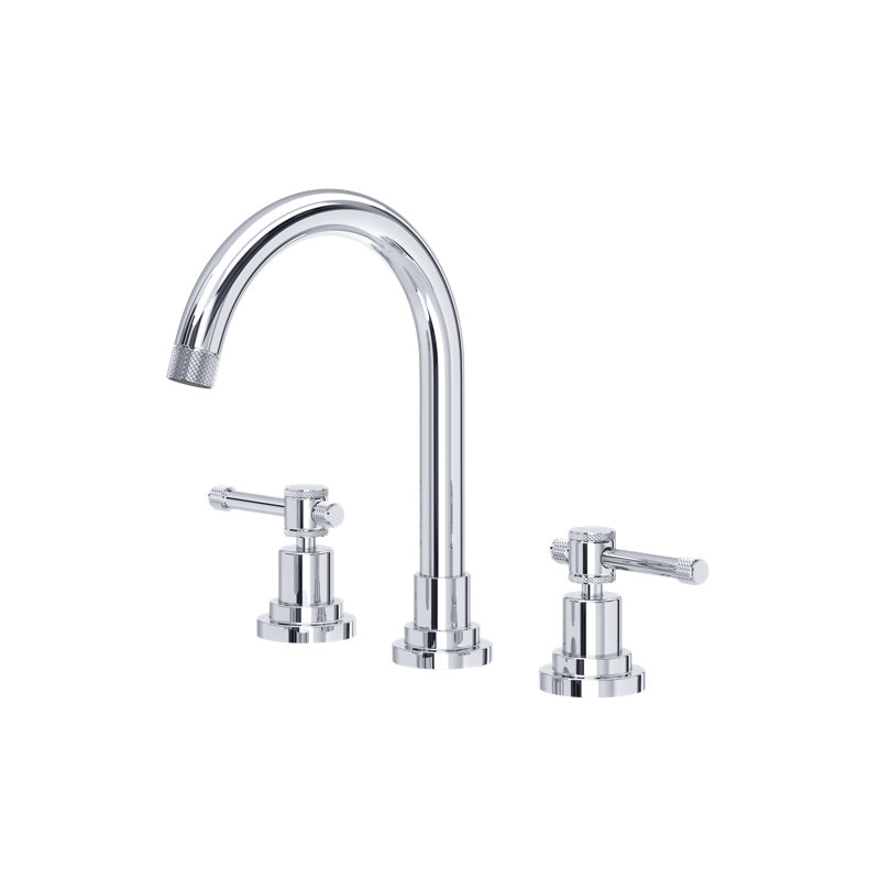 Campo Widespread Bathroom Faucet with C-Spout, Polished Chrome