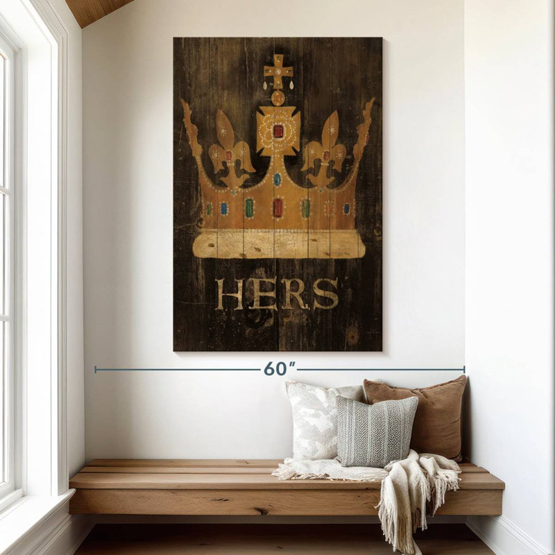 Couronne de Sa Majesté Kerner, H 51 po x l 34 po