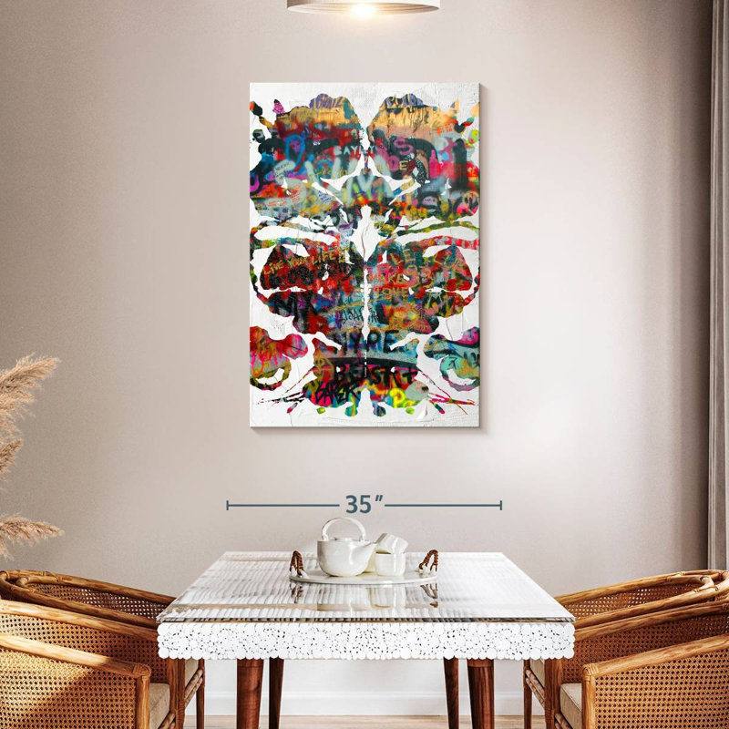 Avery Rorschach Graffiti, 45" H x 30" W