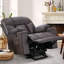 Fauteuil inclinable massant et surdimensionné en similicuir de 37,8 po avec portemanteau électrique et USB-478192419