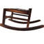Chaise berçante surdimensionnée brune avec siège large et dossier haut, décoration intérieure et extérieure, chaise berçante confortable, surdimensionnée, assise, compatibilité, lisse