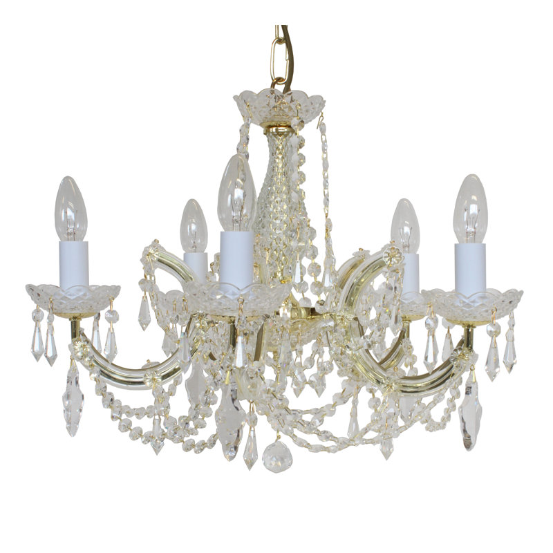 5 - Light Candle Style Chandelier