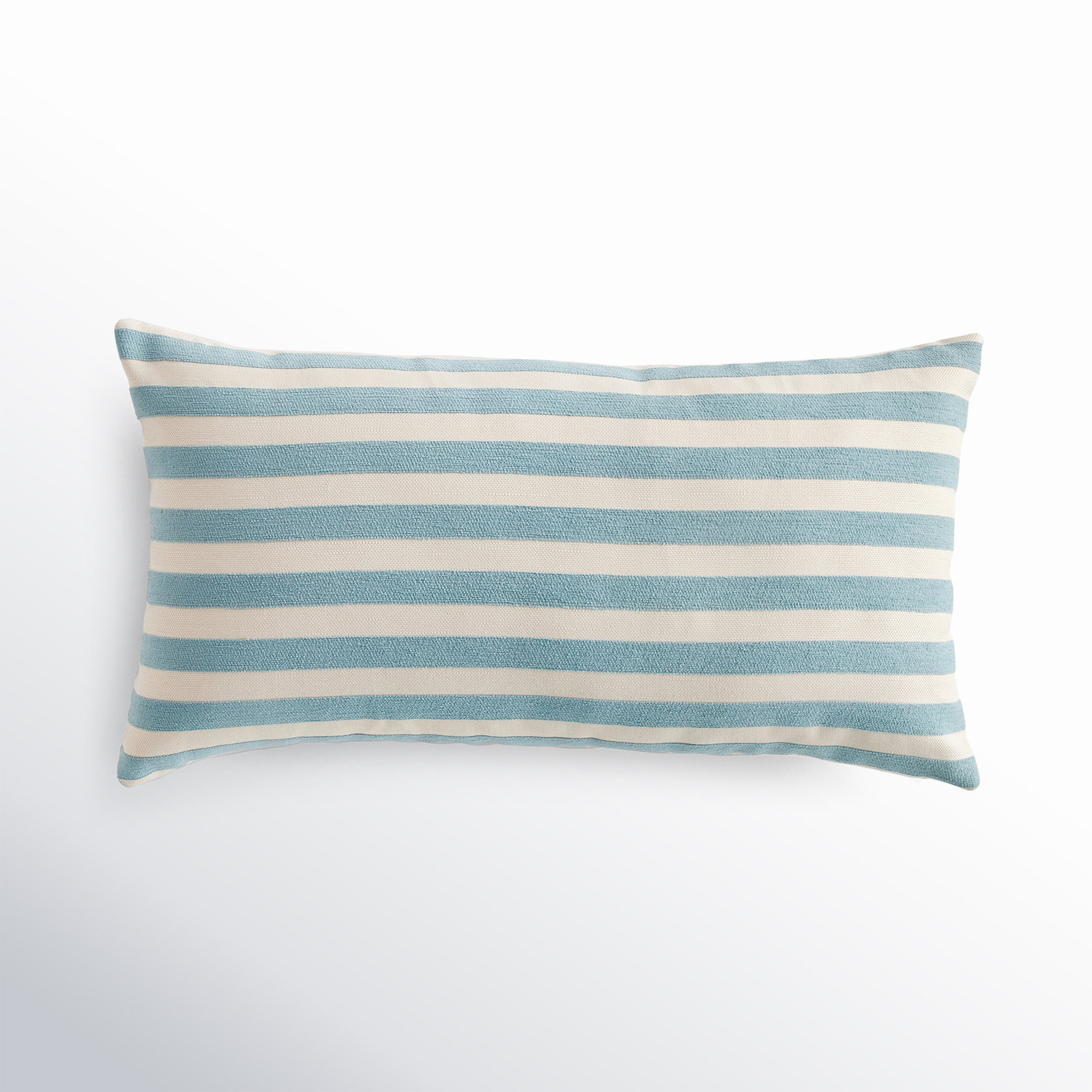 Geriene Solenne Polyester Indoor/Outdoor Pillow Cover and Insert Set, 12"H x 22"W, Blue