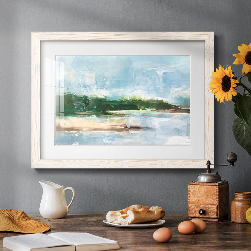 Tropical Shore II Framed On Paper Print, Blanc