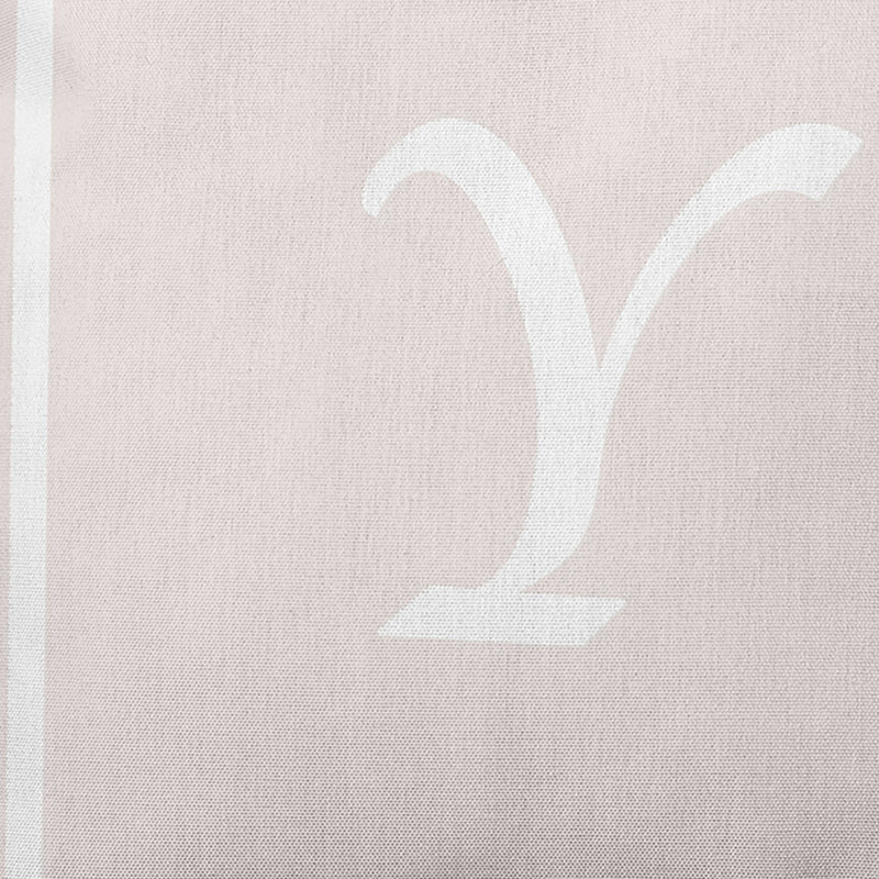 Reversible Throw Pillow, Ivory/White, 26"x26", Y